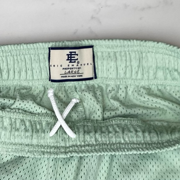 NEW Eric Emanuel EE Basic Short Summer Casual Shorts Mesh silt green Size: Large - Picture 4 of 6